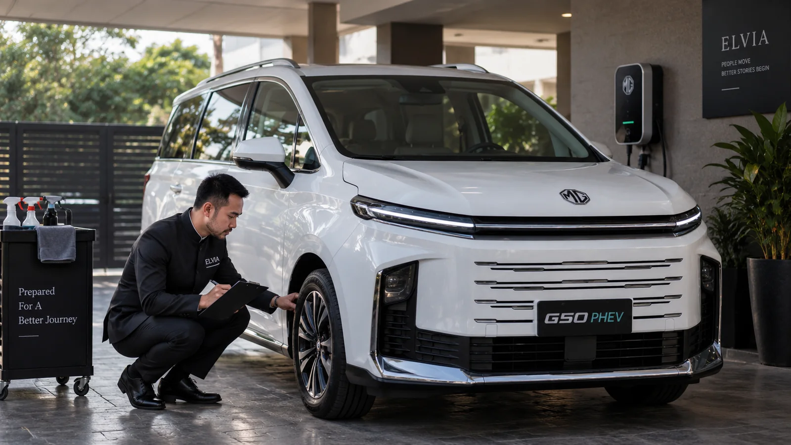 ELvia pre-trip vehicle inspection